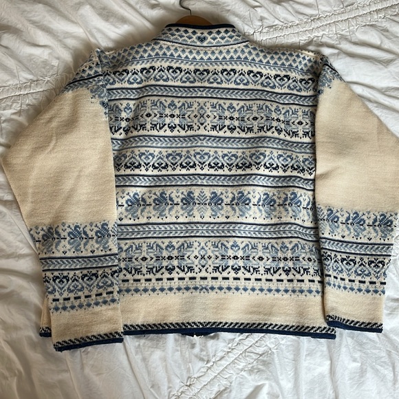 Dale Of Norway Fair Isle Zip Up Sweater - Picture 6 of 9